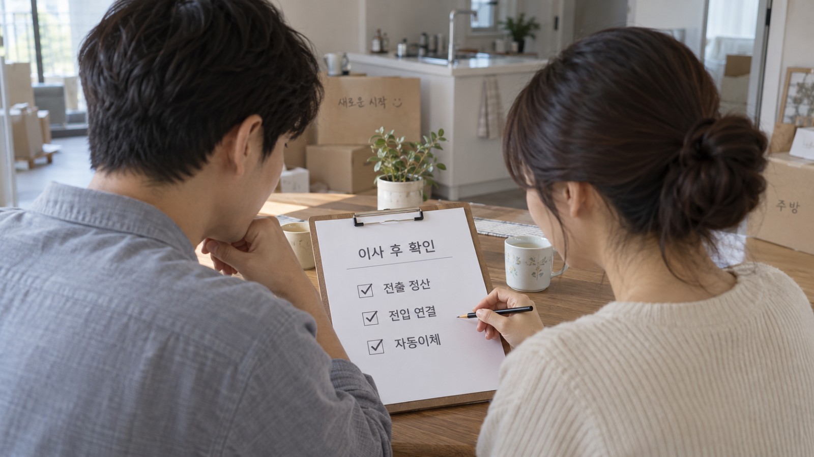 전출 정산·전입 연결·자동이체 확인표를 읽는 부부